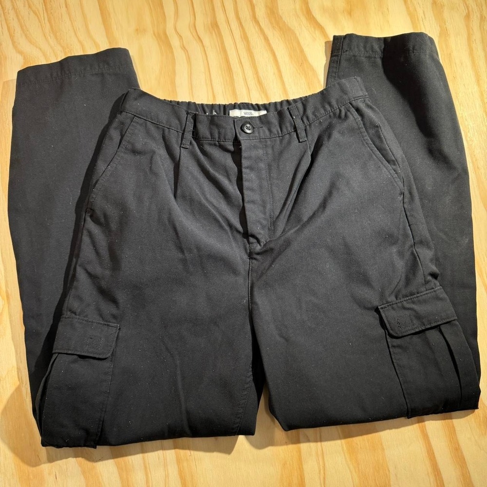 Vans black cargo pants size small